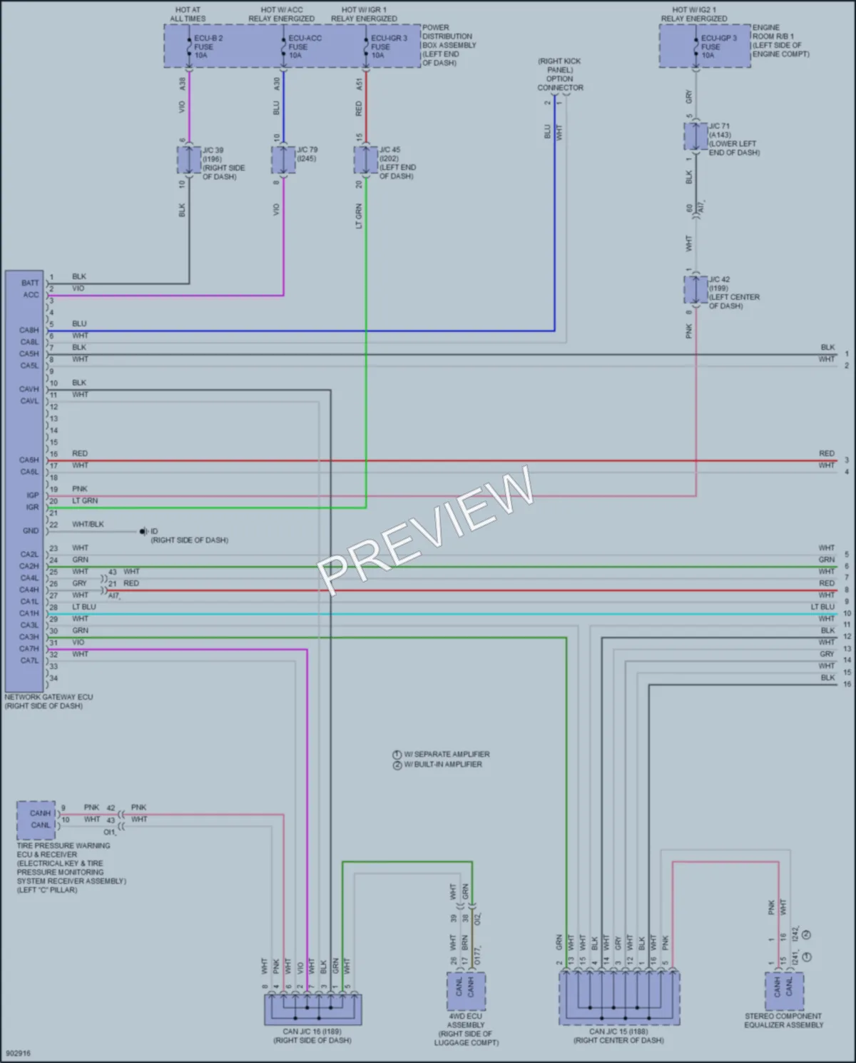 2025 Toyota GRCorolla Computer Data Lines wiring diagram preview