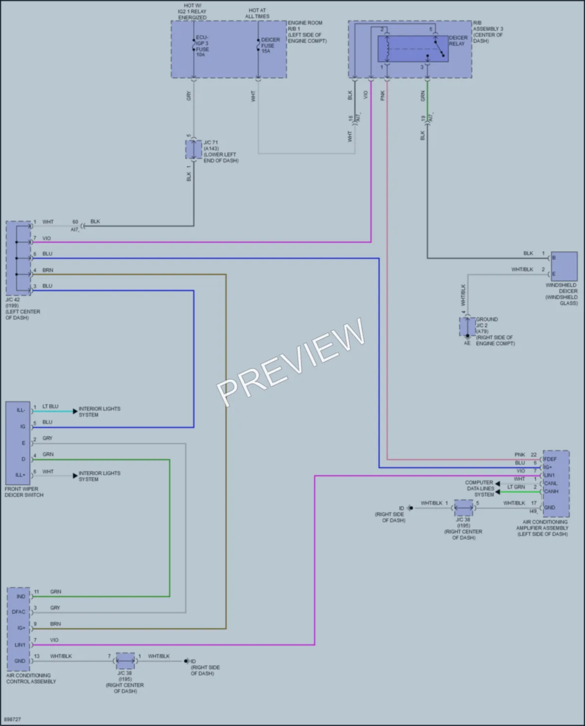 2025 Toyota GRCorolla Defoggers wiring diagram preview