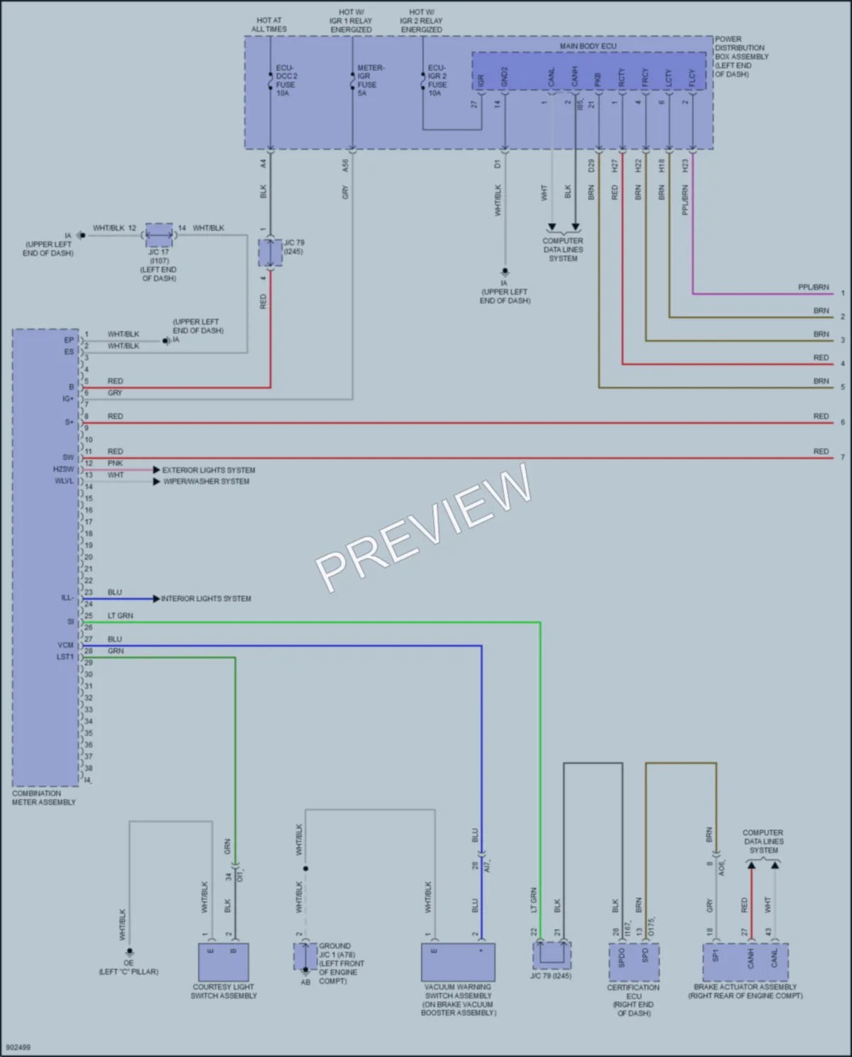 2025 Toyota GRCorolla Instrument Cluster wiring diagram preview