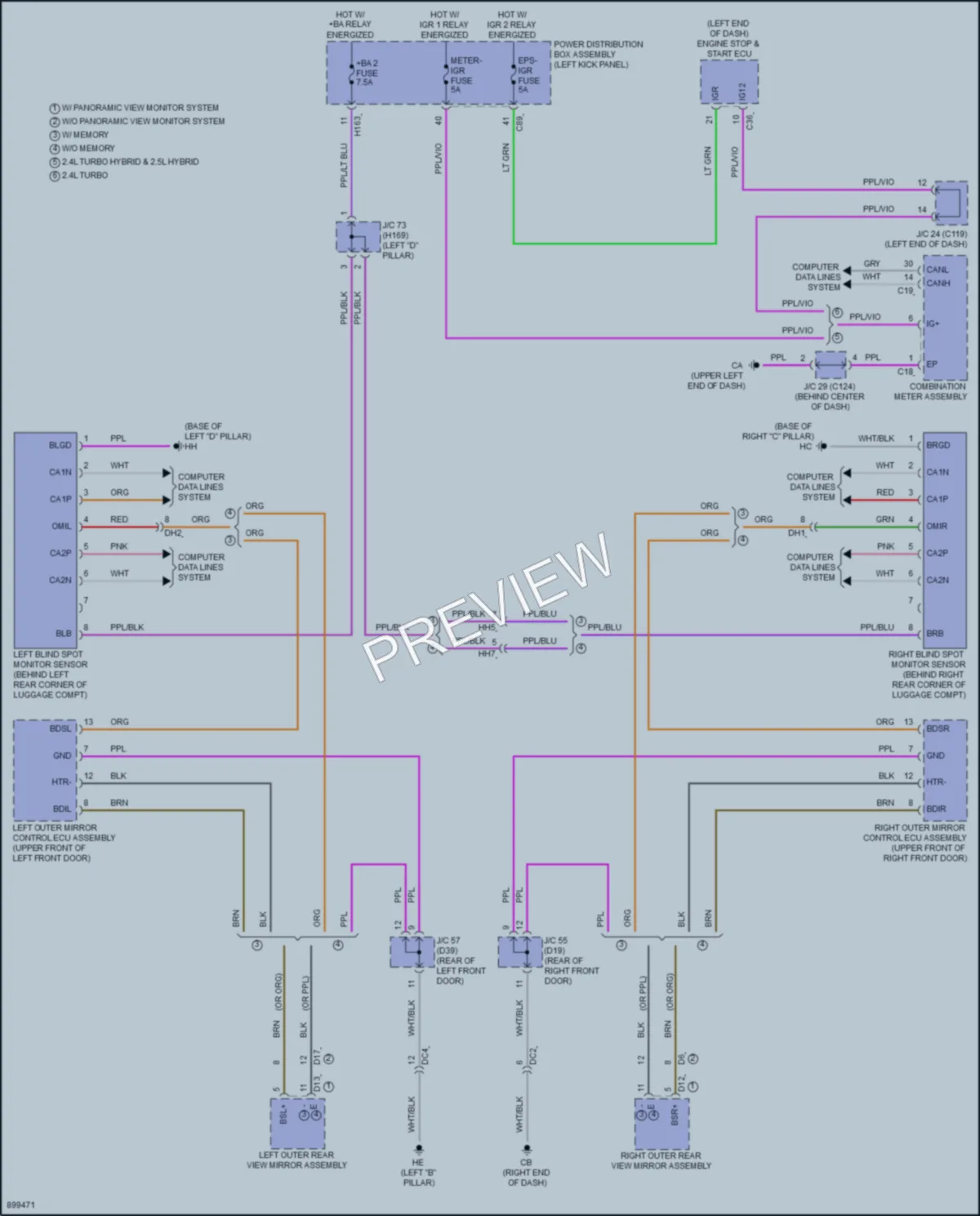 2025 Toyota GrandHighlander Navigation wiring diagram preview