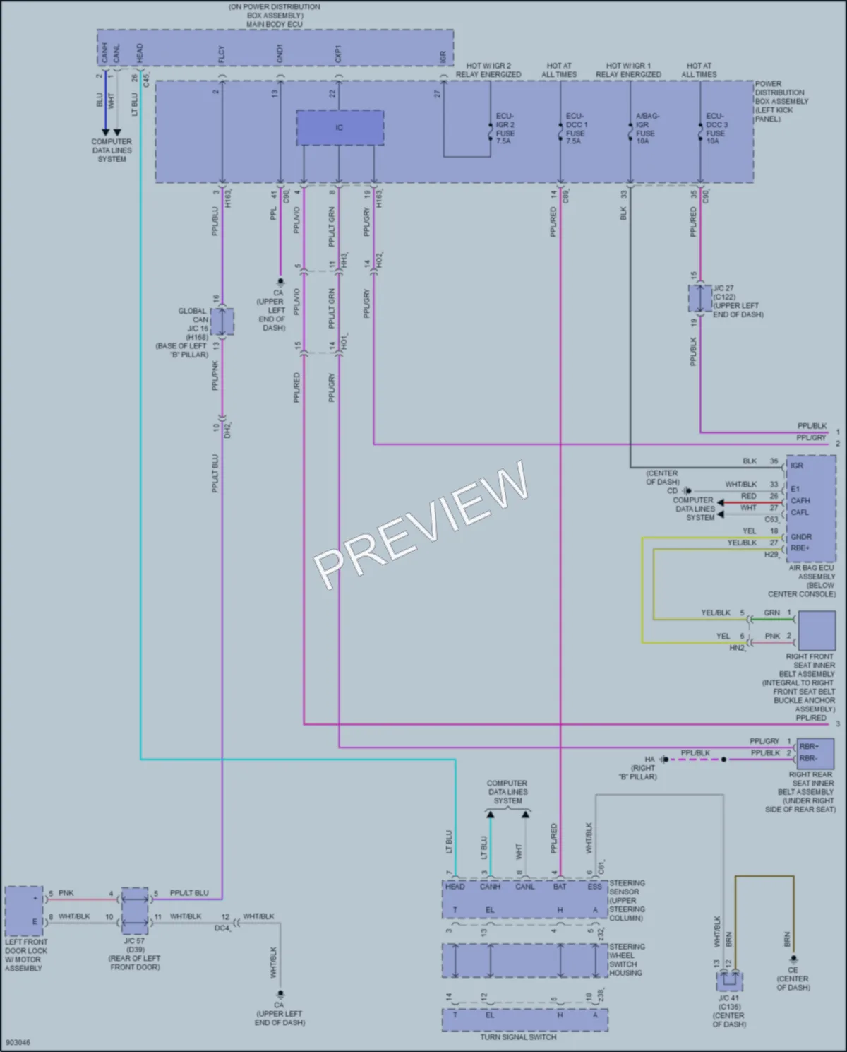 2025 Toyota GrandHighlander Warning Systems wiring diagram preview