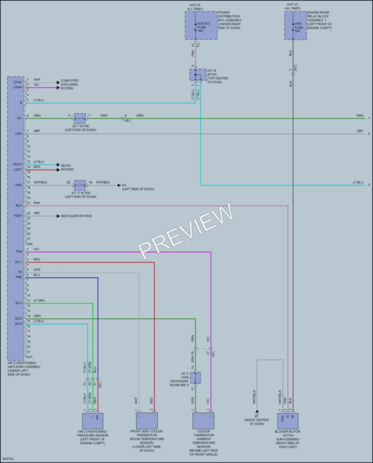 2025 Toyota LandCruiser Air Conditioning wiring diagram preview