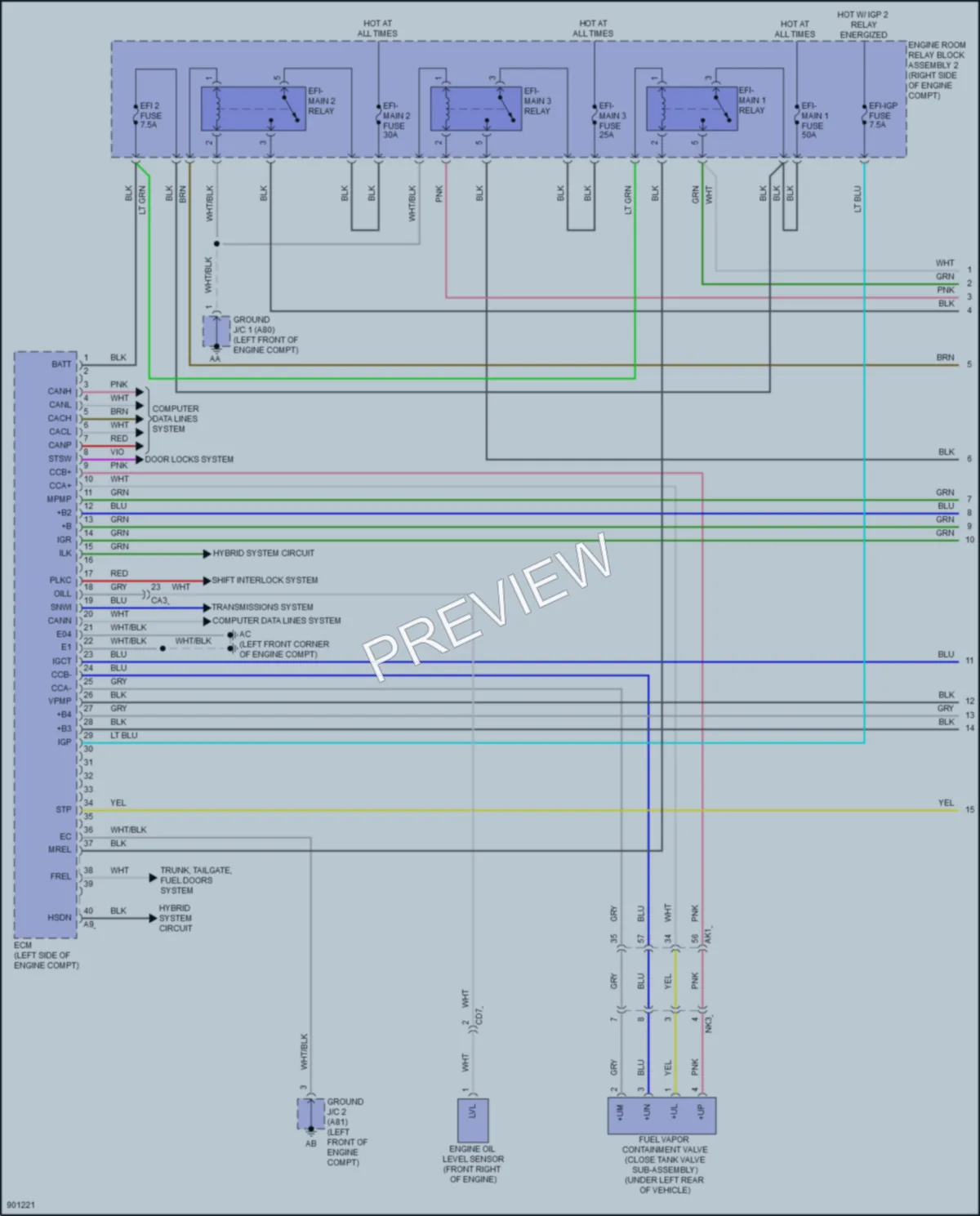2025 Toyota LandCruiser Engine Performance wiring diagram preview