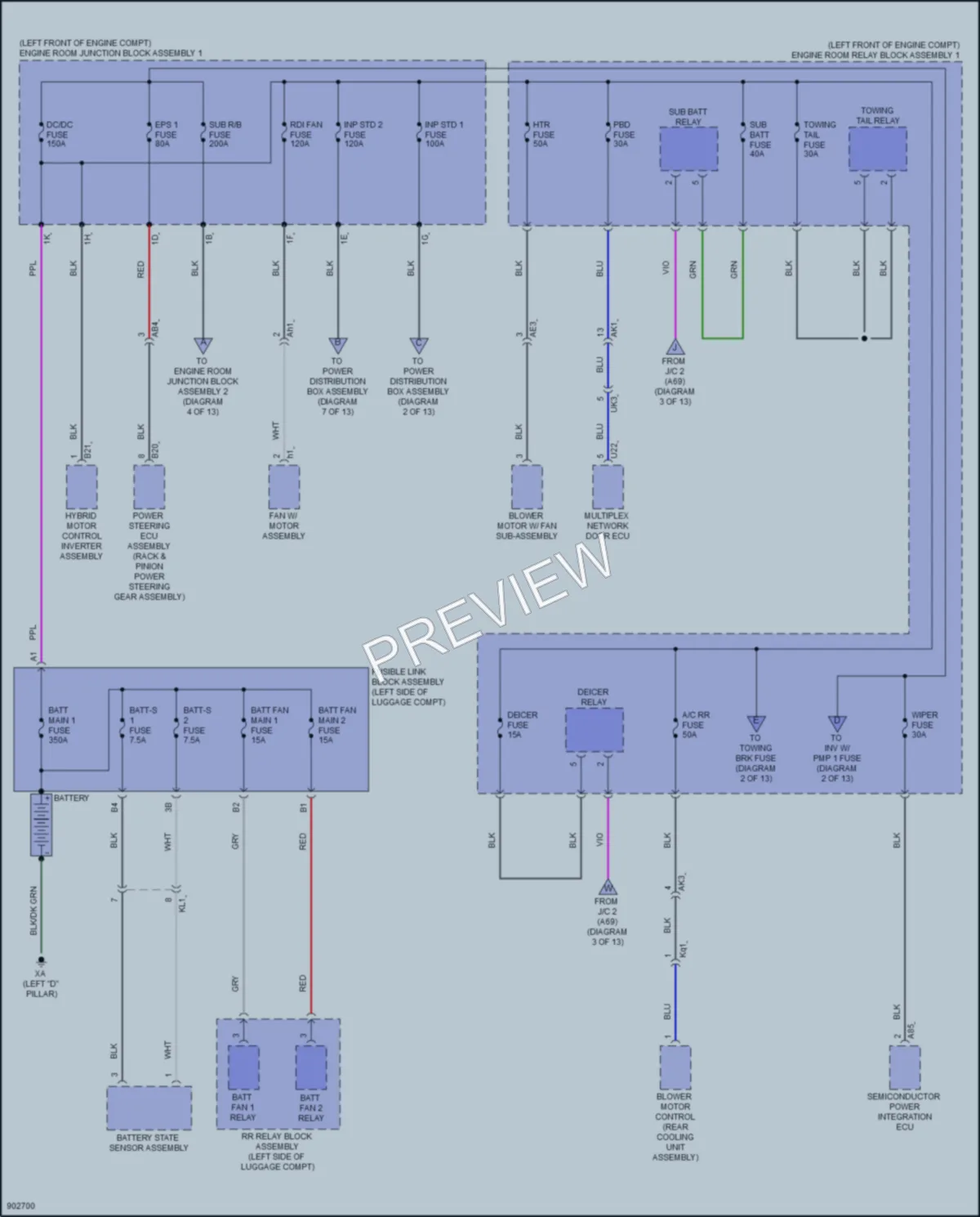 2025 Toyota LandCruiser Power Distribution wiring diagram preview