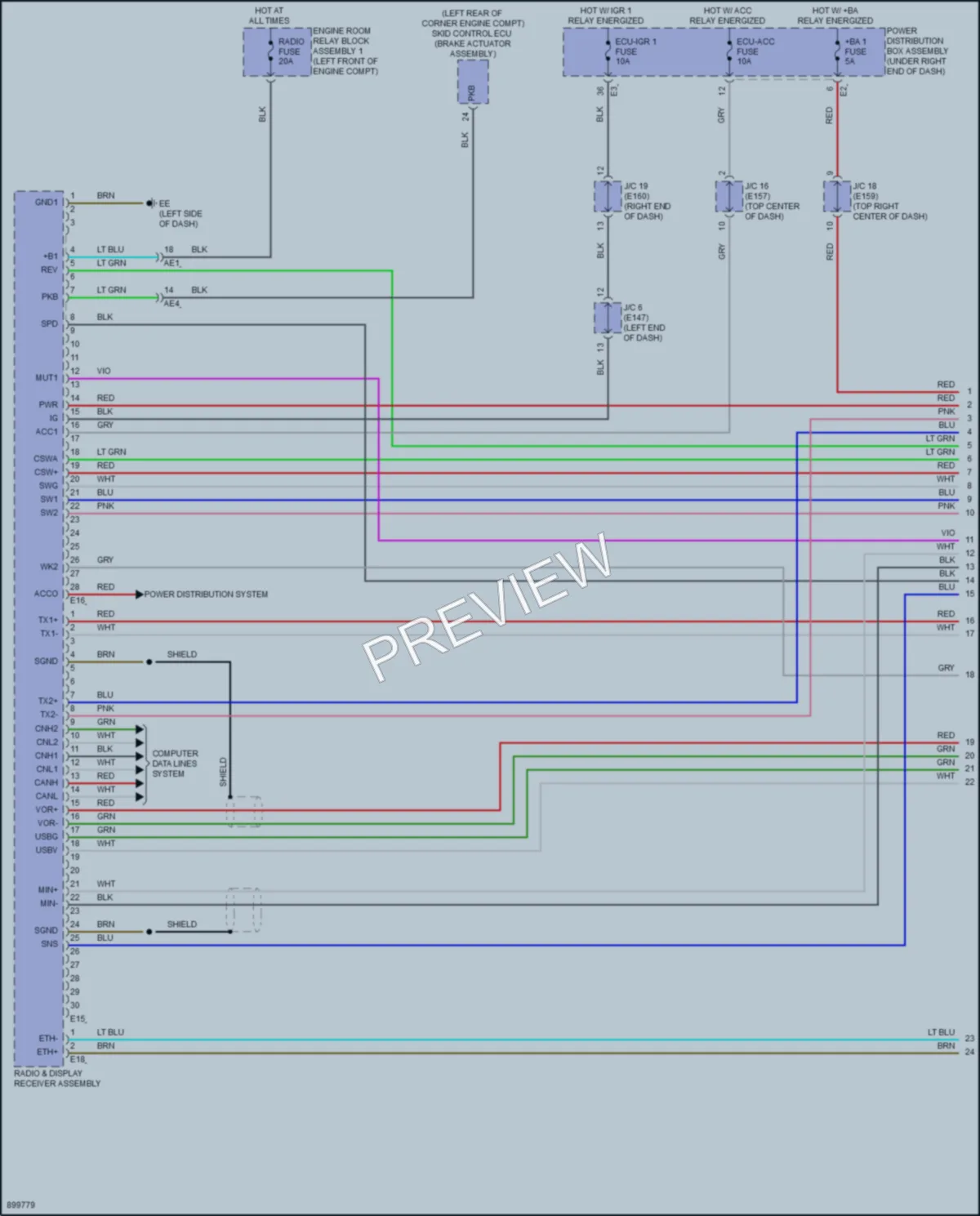 2025 Toyota LandCruiser Radio wiring diagram preview