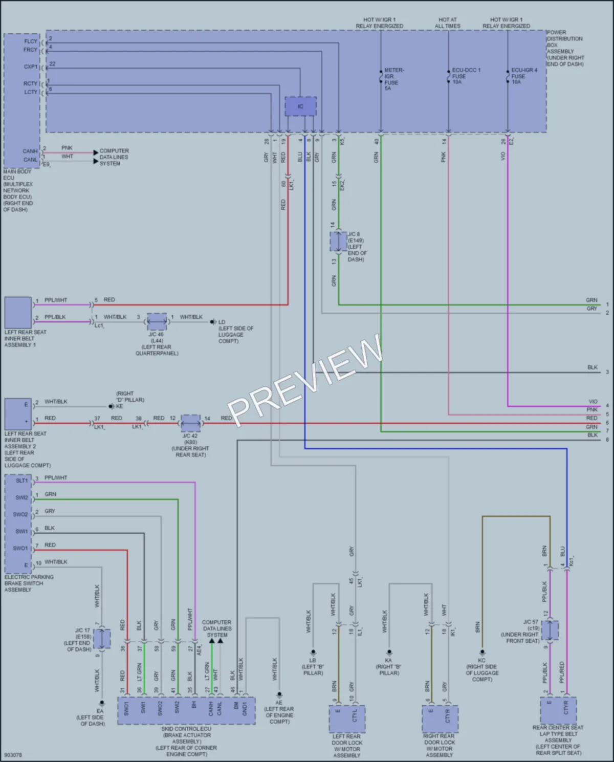 2025 Toyota LandCruiser Warning Systems wiring diagram preview