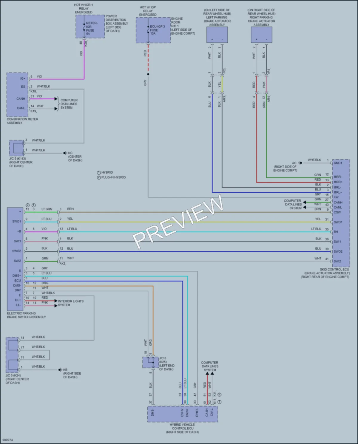 2025 Toyota Prius Shift Interlock wiring diagram preview