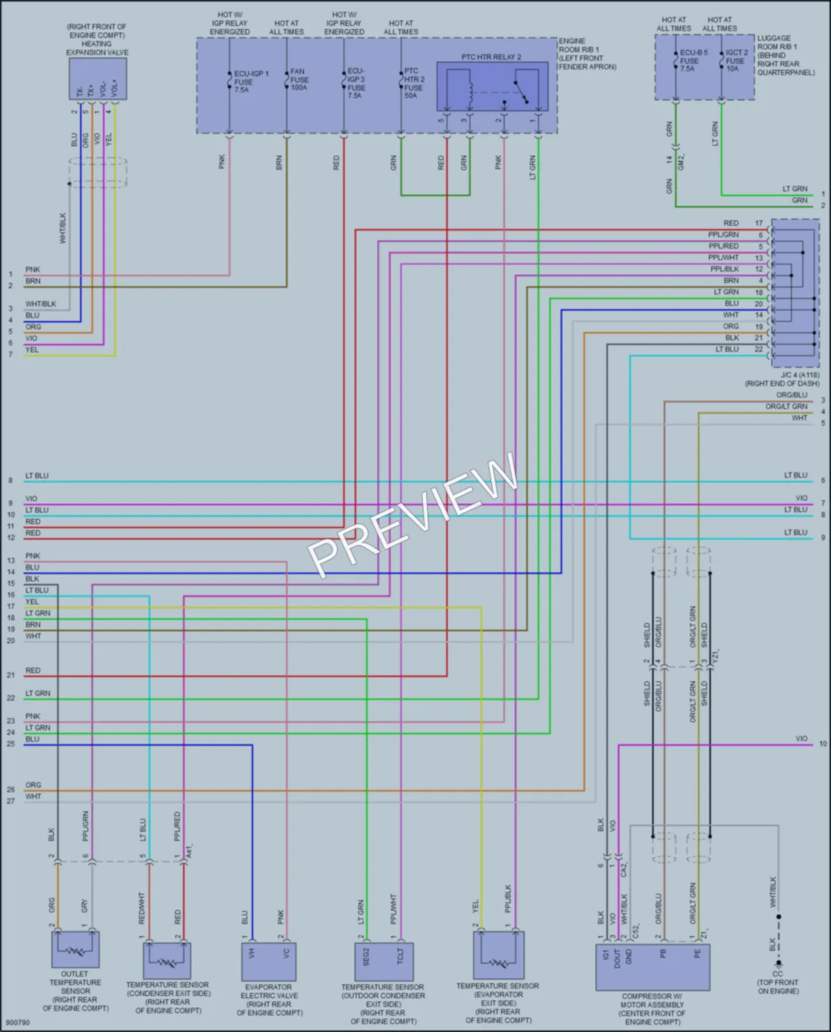 2025 Toyota RAV4 Air Conditioning wiring diagram preview