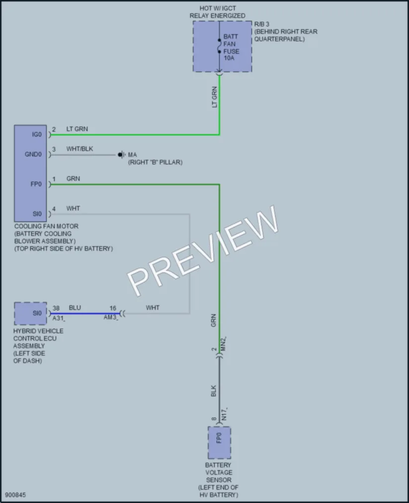 2025 Toyota RAV4 Cooling Fan wiring diagram preview