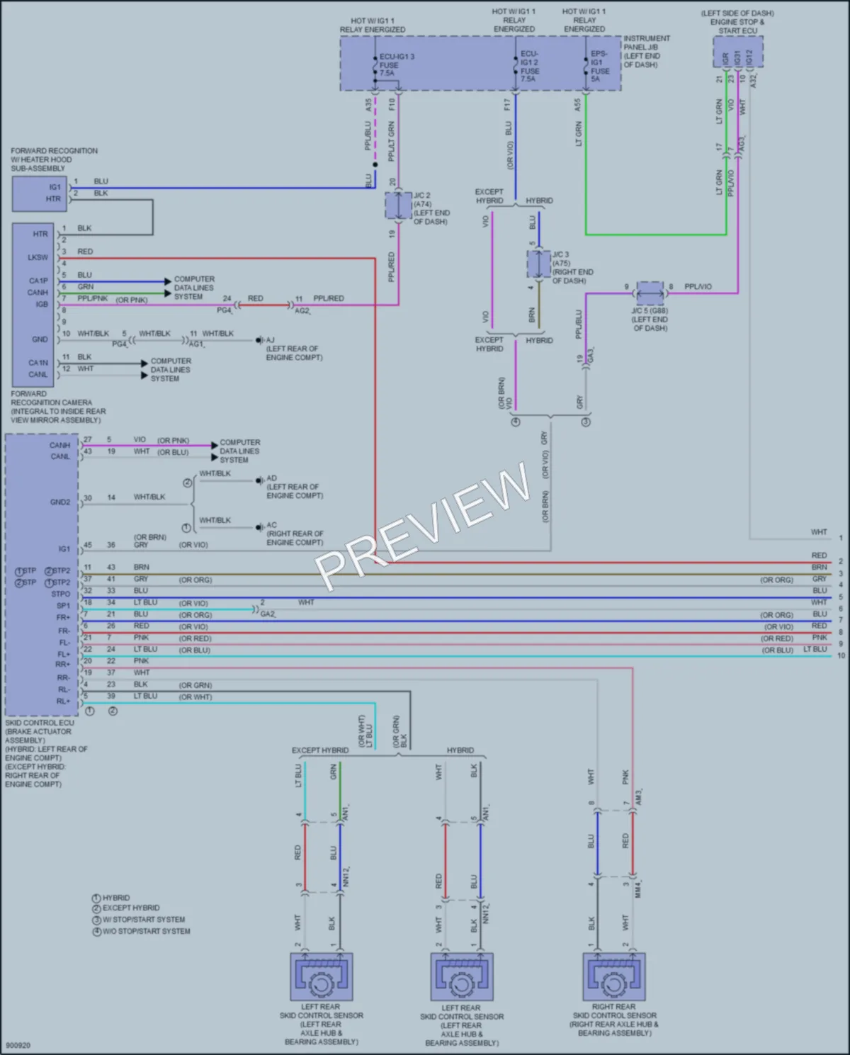 2025 Toyota RAV4 Cruise Control wiring diagram preview