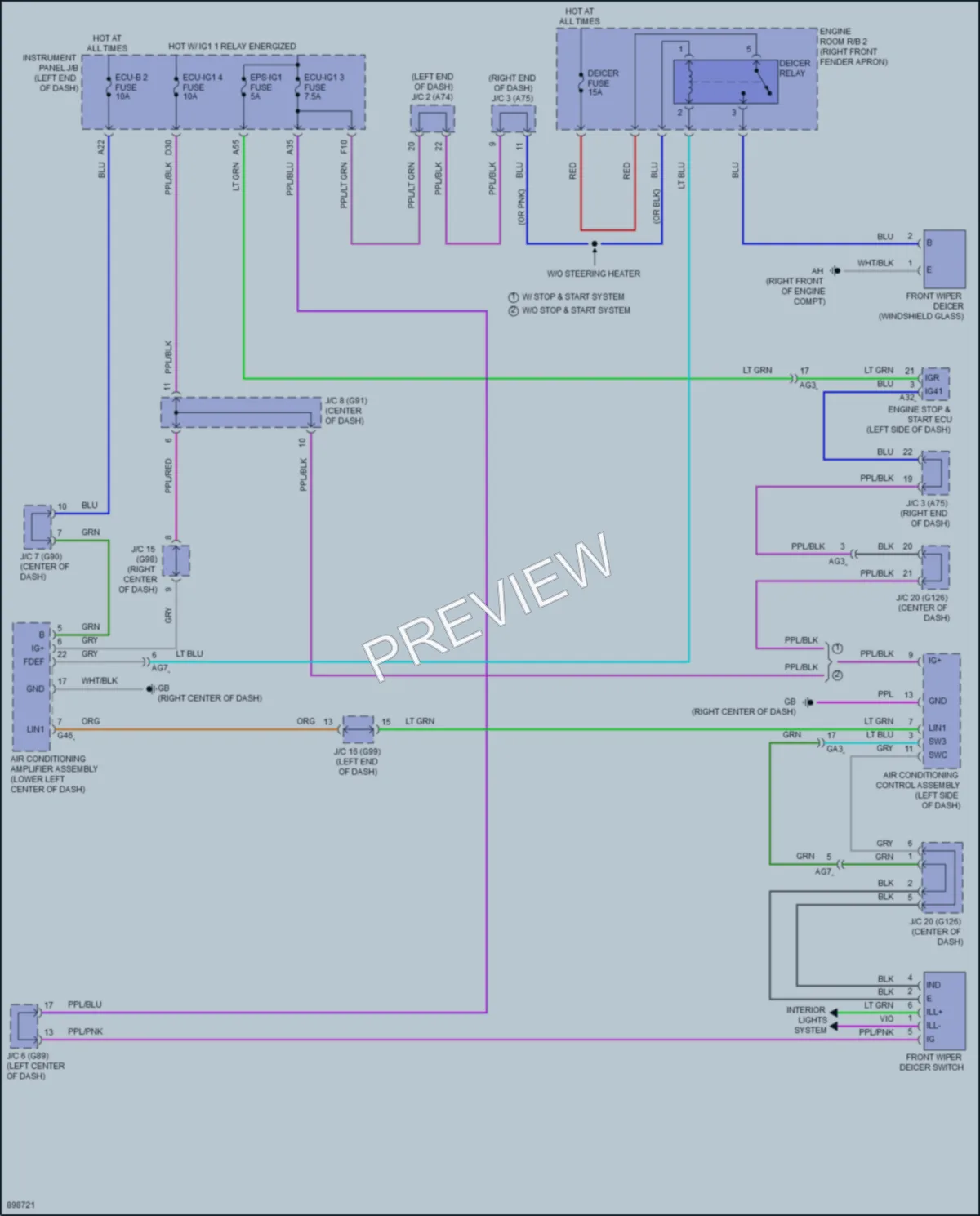 2025 Toyota RAV4 Defoggers wiring diagram preview