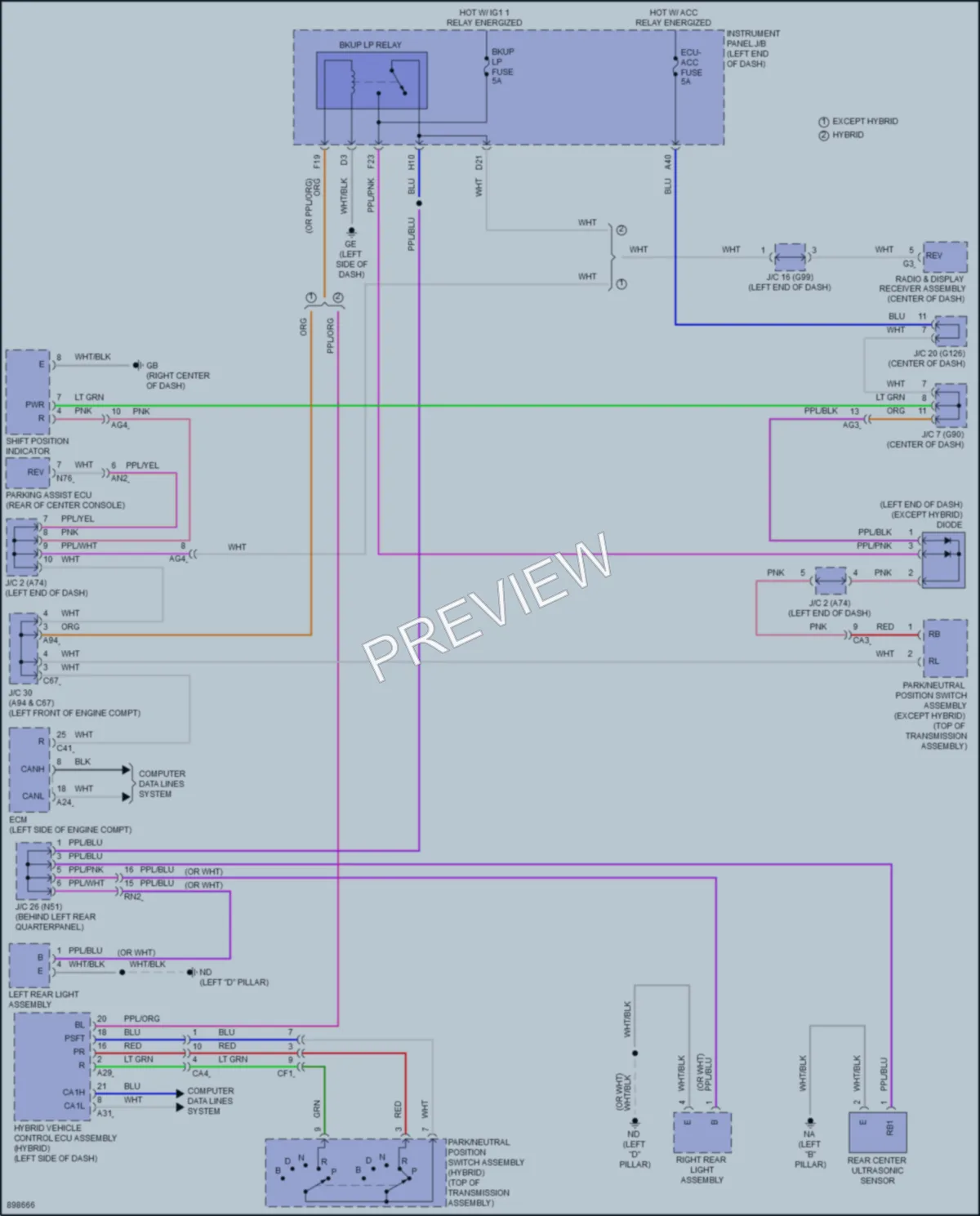 2025 Toyota RAV4 Exterior Lights wiring diagram preview