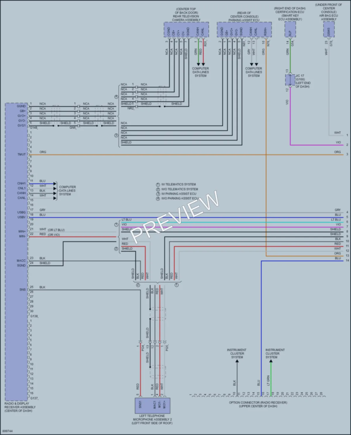2025 Toyota RAV4 Radio wiring diagram preview