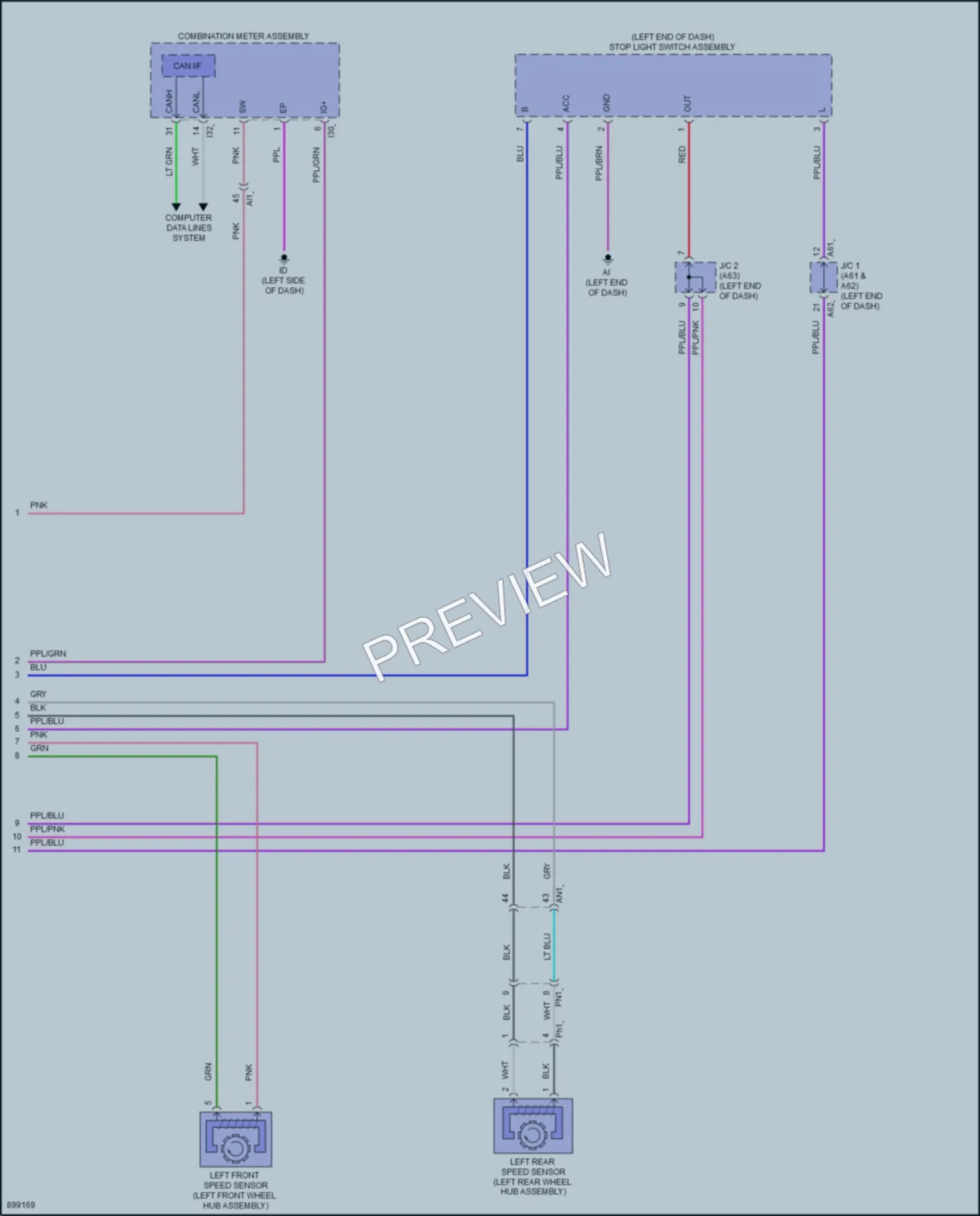 2025 Toyota Sequoia Anti Lock Brakes wiring diagram preview
