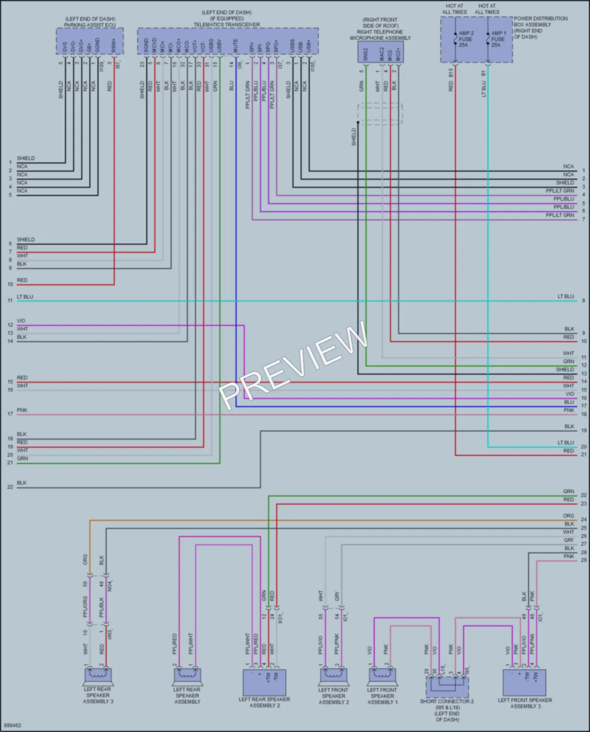 2025 Toyota Sequoia Navigation wiring diagram preview