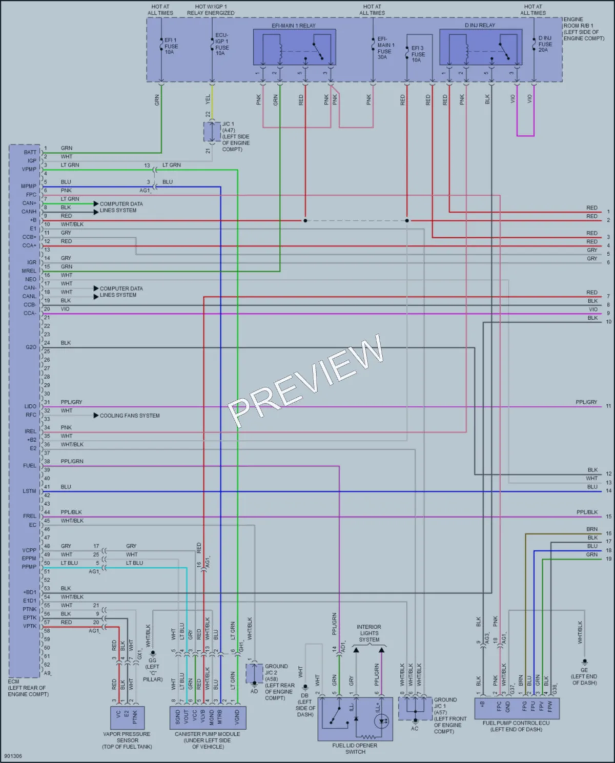 2025 Toyota Sienna Engine Performance wiring diagram preview