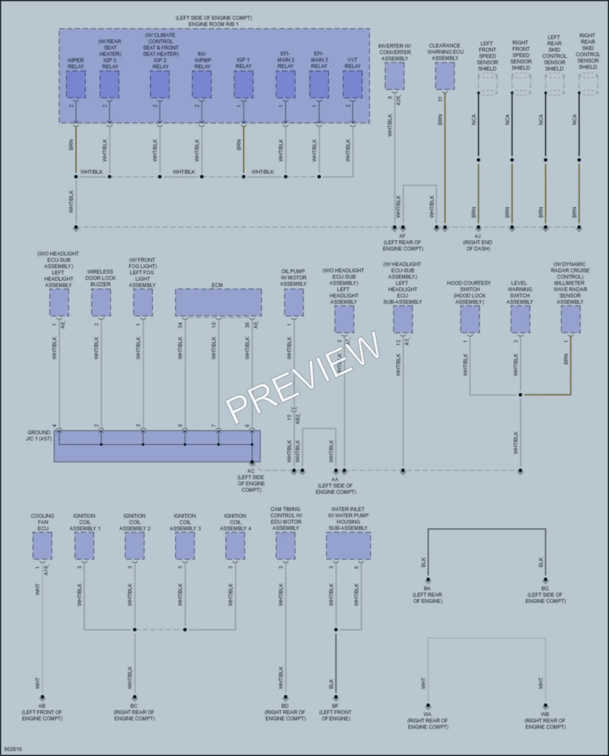 2025 Toyota Sienna Ground Distribution wiring diagram preview