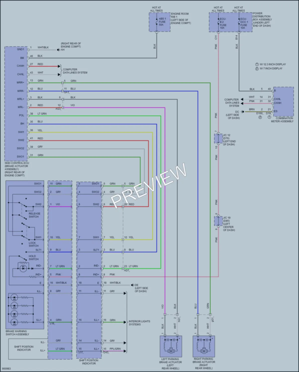 2025 Toyota Sienna Shift Interlock wiring diagram preview