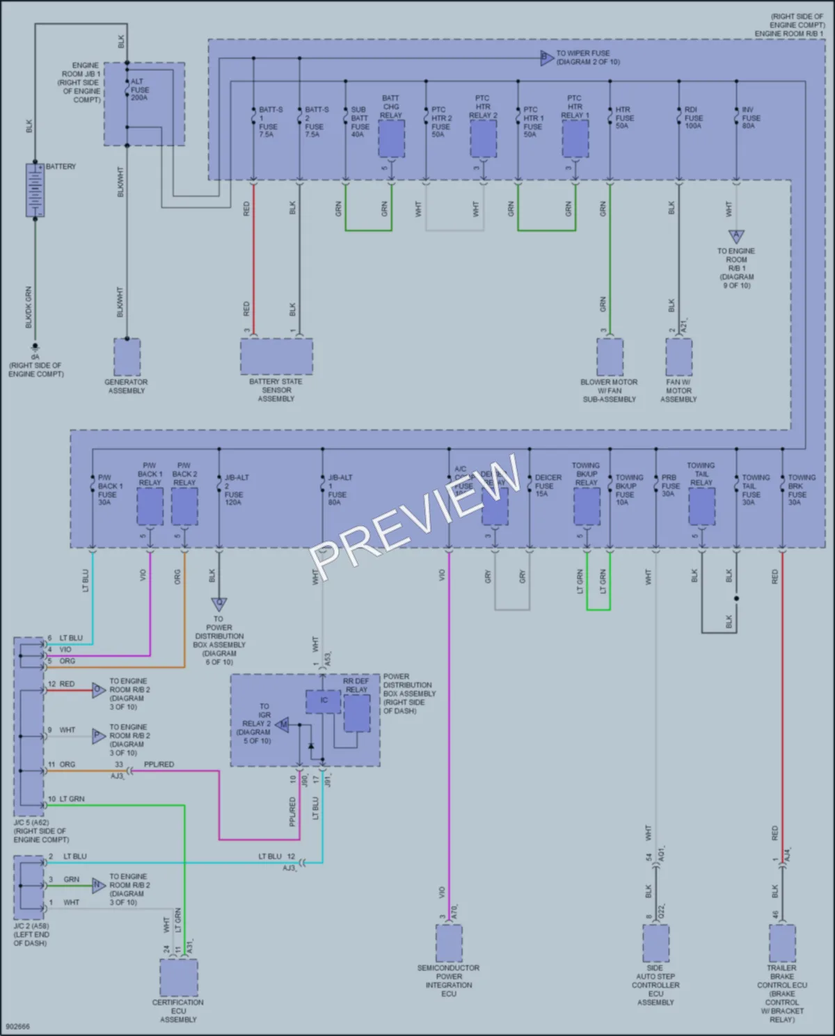 2025 Toyota Tacoma Power Distribution wiring diagram preview