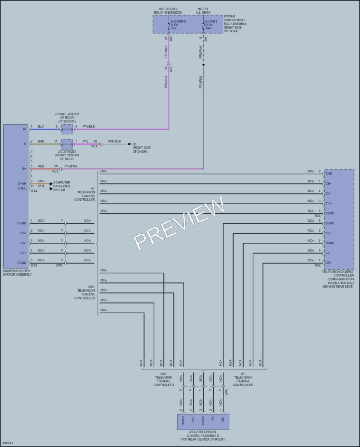 2025 Toyota Tacoma Power Mirrors wiring diagram preview