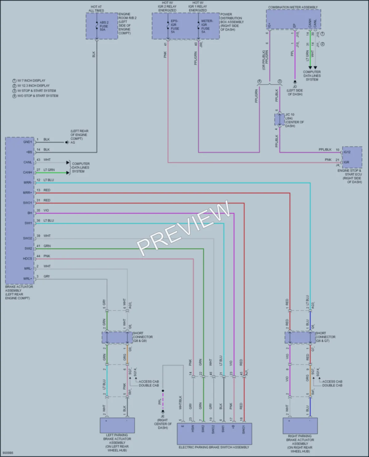 2025 Toyota Tacoma Shift Interlock wiring diagram preview