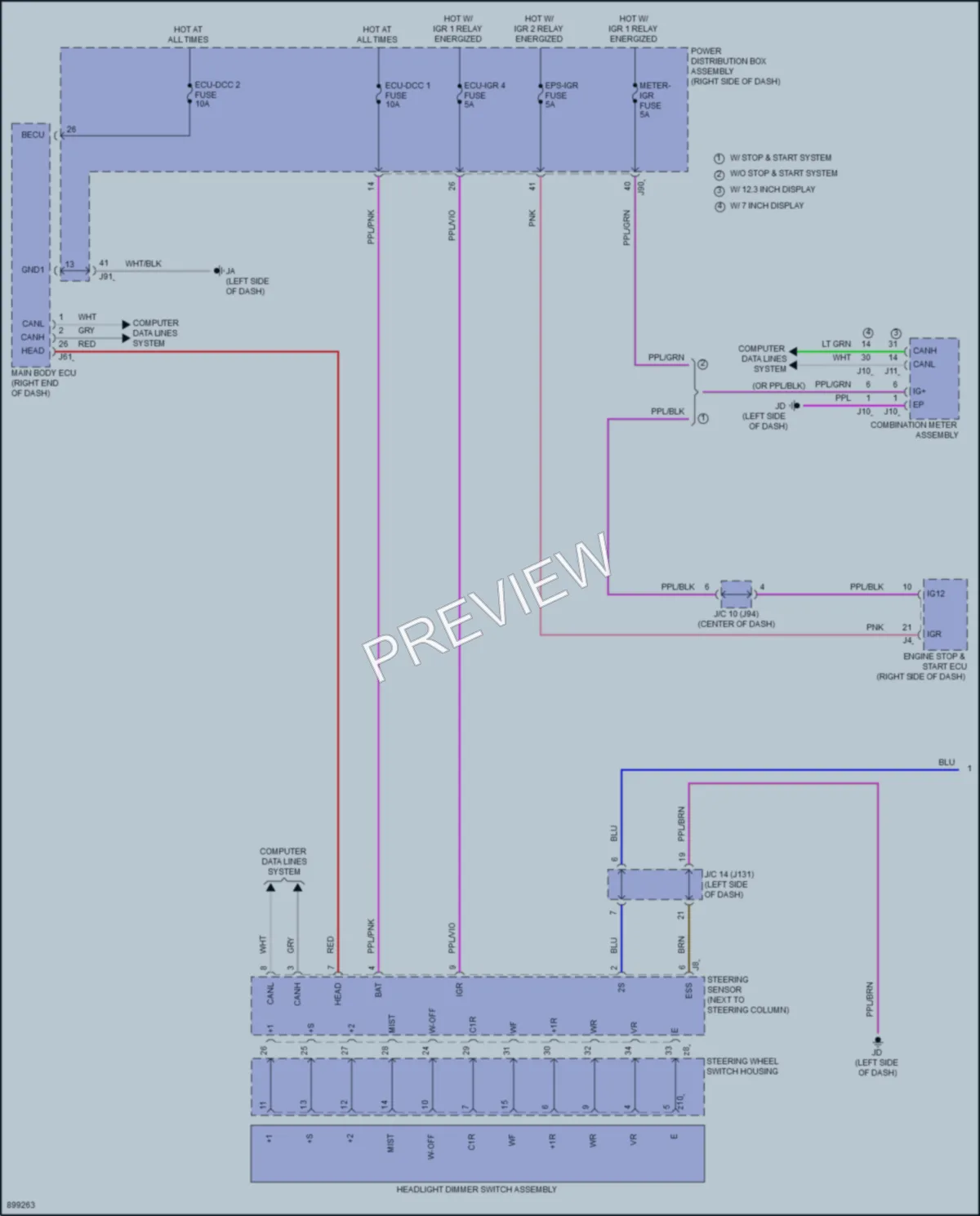 2025 Toyota Tacoma Wiper Washer wiring diagram preview