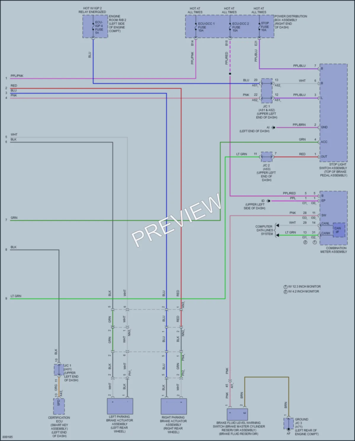 2025 Toyota Tundra Anti Lock Brakes wiring diagram preview