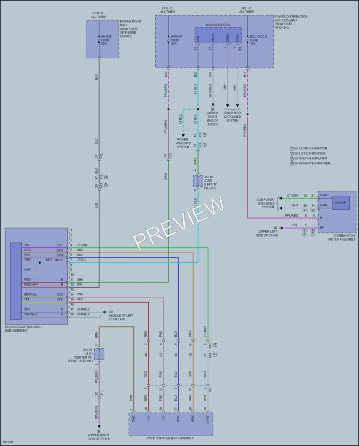 2025 Toyota Tundra Power Top Sunroof wiring diagram preview